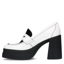 Witte Loafer Pumps Met Plateau Hak^Sacha Clearance