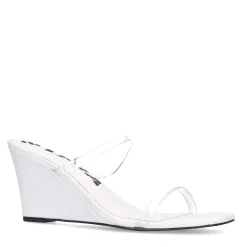 Witte Sleehak Sandalen^Sacha Fashion