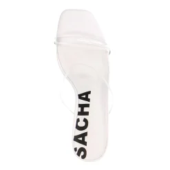 Witte Sleehak Sandalen^Sacha Fashion