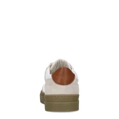 Witte Sneakers Met Beige Suede Details^Sacha Cheap