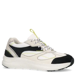 Witte Sneakers Met Gele Details^Sacha Sale