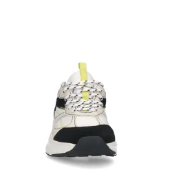 Witte Sneakers Met Gele Details^Sacha Sale