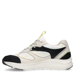 Witte Sneakers Met Gele Details^Sacha Sale