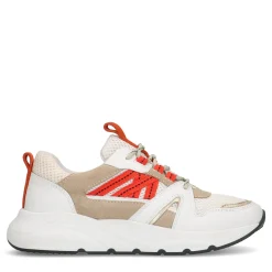 Witte Sneakers Met Oranje Details^Sacha Flash Sale