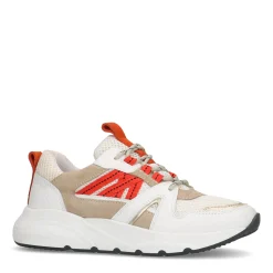 Witte Sneakers Met Oranje Details^Sacha Flash Sale