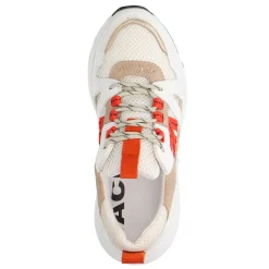 Witte Sneakers Met Oranje Details^Sacha Flash Sale