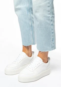 Witte Sneakers Met Plateauzool^Sacha Flash Sale