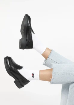 Witte Sportsokken Met Tekst^Sacha Store