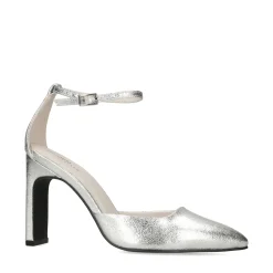 Zilveren Gesloten Pumps Met Enkelbandje^Sacha Best Sale
