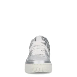 Zilveren Leren Sneakers^Sacha Online