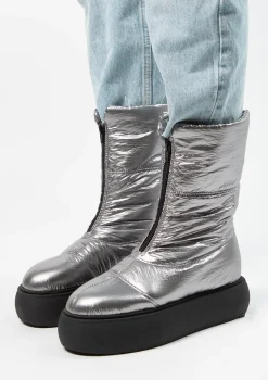 Zilverkleurige Snowboots^Sacha New