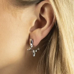 Zilverkleurige Star Oorringen^Sacha Discount