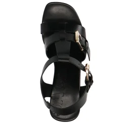 Zware Leren Sandalen Met Plateau Hak^Sacha Shop