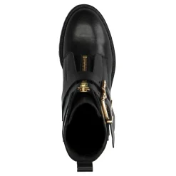 Zwarte Biker Boots Met Goudkleurige Gespen^Sacha Best Sale