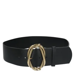 Zwarte Brede Riem Met Goudkleurige Buckle^Sacha Flash Sale