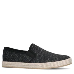 Zwarte Canvas Loafers Met Geweven Touwzool^Sacha Store