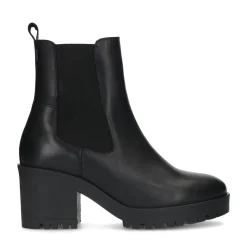 Zwarte Chelsea Boots Met Hak^Sacha Shop