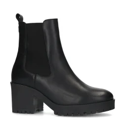 Zwarte Chelsea Boots Met Hak^Sacha Shop