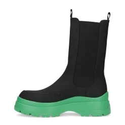 Zwarte Chelsea Boots Met Groene Zool^Sacha Best Sale