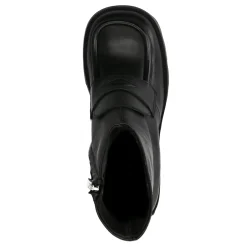 Zwarte Chunky Enkellaarsjes Met Blokhak^Sacha Discount