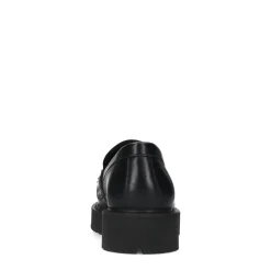 Zwarte Chunky Loafers Met Zilverkleurige Studs^Sacha Fashion