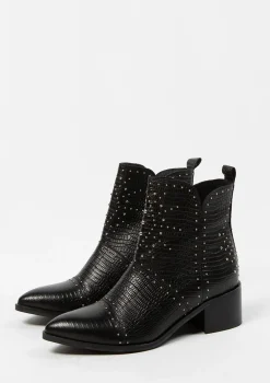 Zwarte Cowboylaarsjes Met Studs^Sacha New