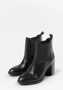 Zwarte Enkellaarsjes Met Hak^Sacha Flash Sale