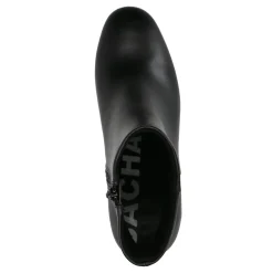 Zwarte Enkellaarsjes Met Blokhak^Sacha Best