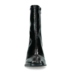 Zwarte Enkellaarsjes Met Lak Look^Sacha Cheap