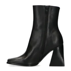 Zwarte Enkellaarsjes Met Blokhak^Sacha Shop