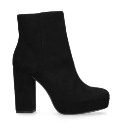 Zwarte Enkellaarsjes Met Plateau Zool En Hak^Sacha Discount