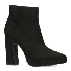 Zwarte Enkellaarsjes Met Hak^Sacha Store