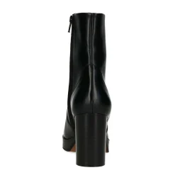 Zwarte Enkellaarzen Met Hak^Sacha Sale