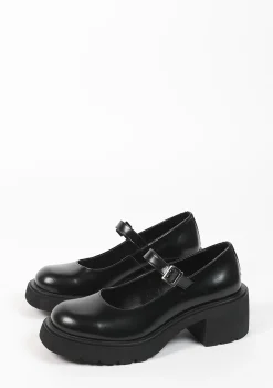 Zwarte Gesloten Platform Pumps^Sacha New