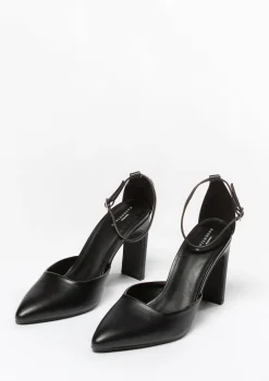 Zwarte Gesloten Pumps Met Enkelbandje^Sacha Hot