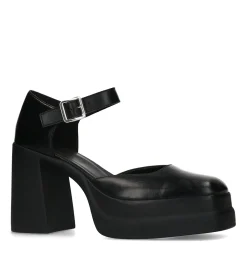 Zwarte Gesloten Pumps Met Plateauzool^Sacha Cheap