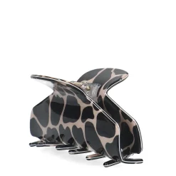 Zwarte Haarclip Met Beige Design^Sacha New