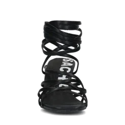Zwarte Hak Sandalen Met Strikveters^Sacha Clearance
