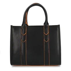 Zwarte Handtas Met Oranje Details^Sacha Best