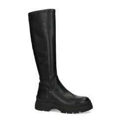 Zwarte Hoge Laarzen Met Grove Zool^Sacha Fashion