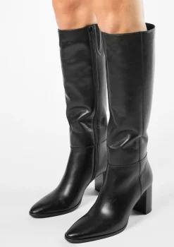 Zwarte Hoge Laarzen Met Hak^Sacha Best Sale