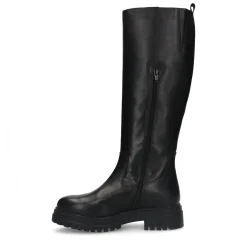 Zwarte Hoge Leren Laarzen^Sacha Flash Sale