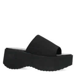 Zwarte Hoge Wedge Sandalen^Sacha Sale