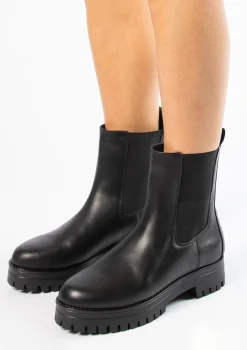 Zwarte Lage Chelsea Boots^Sacha Sale