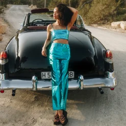 Zwarte Leopard Wedge Sandalen^Sacha Discount