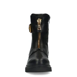 Zwarte Leren Biker Boots Met Gesp^Sacha Discount