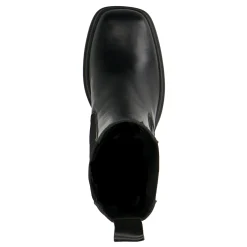 Zwarte Leren Chelsea Boots Met Plateau Hak^Sacha Hot