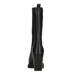 Zwarte Leren Chelsea Boots Met Vierkante Neus^Sacha Flash Sale