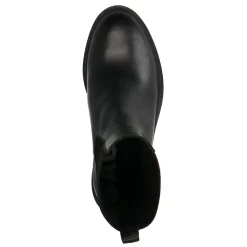Zwarte Leren Chelsea Enkellaarsjes^Sacha Sale