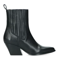 Zwarte Leren Cowboylaarsjes^Sacha Cheap